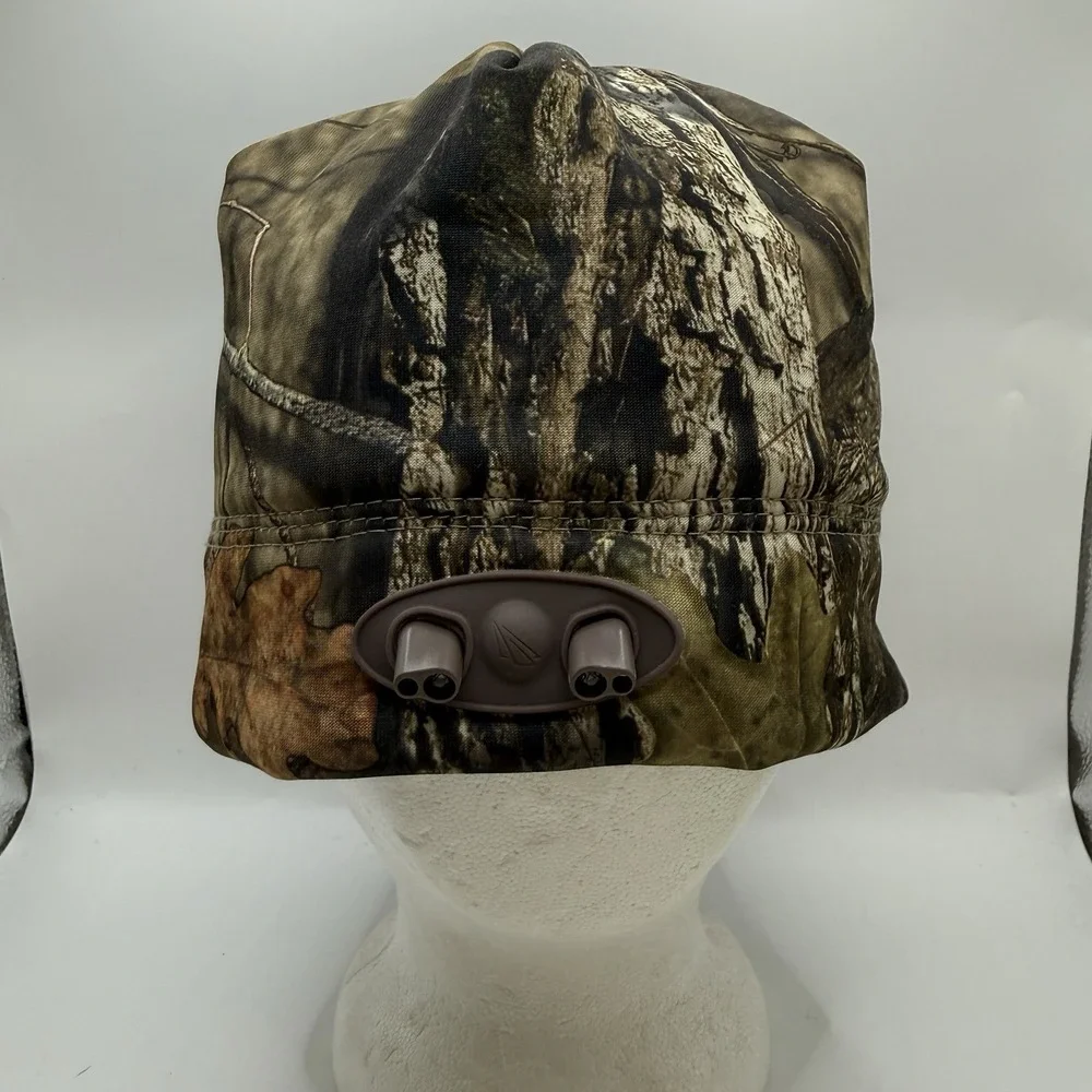 RealTree Camo LED Hat Beanie Lighted Winter Cap for Outdoor Use Batteries